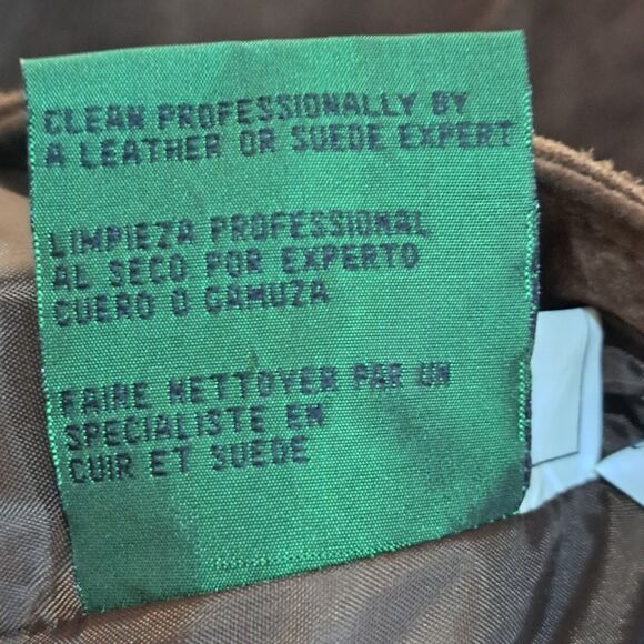 VTG GLOBAL IDENTITY G-III Suede Leather Vest Brown Sz 4X - Picture 11 of 14